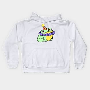 Pastel Clown Frog Kids Hoodie